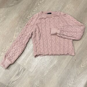 JCREW Cable knit ballon sleeved sweater